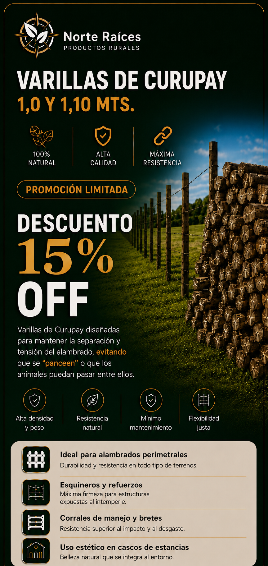 Postes Palo Santo Norte Raices